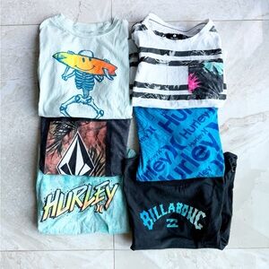 Boys surf tshirt bundle size M (sizes 6,7,8)